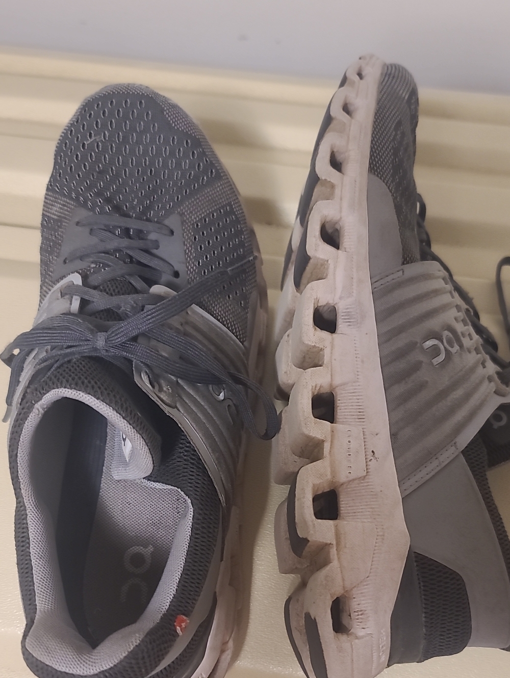 On Cloud Grey Athletic Running Shoes